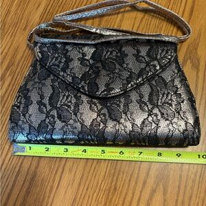 Elegant Black Lace

Neiman Marcus Vintage Black Lace Clutch/Shoulder Bag